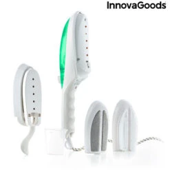 Ferro Da Stiro A Vapore Verticale InnovaGoods 1000W Bianco Verde -Rowenta Negozio 11453507 5
