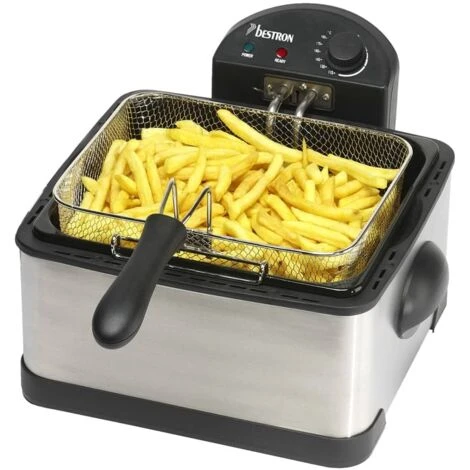 DF402B Friggitrice Famiglia 2000 W 3 Cestelli Bestron 2 DF402B Friggitrice Famiglia 2000 W 3 Cestelli Bestron - immagine 2