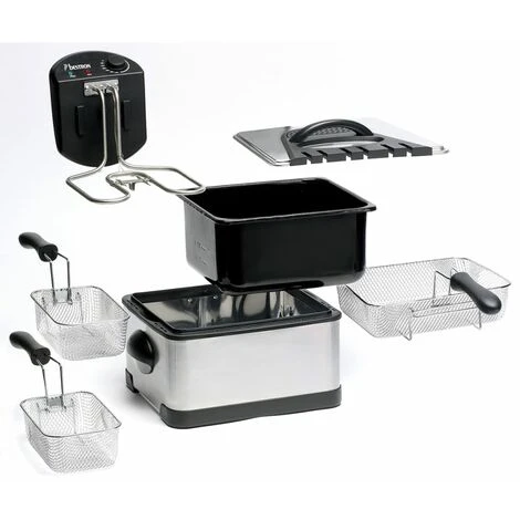 DF402B Friggitrice Famiglia 2000 W 3 Cestelli Bestron 4 DF402B Friggitrice Famiglia 2000 W 3 Cestelli Bestron - immagine 4