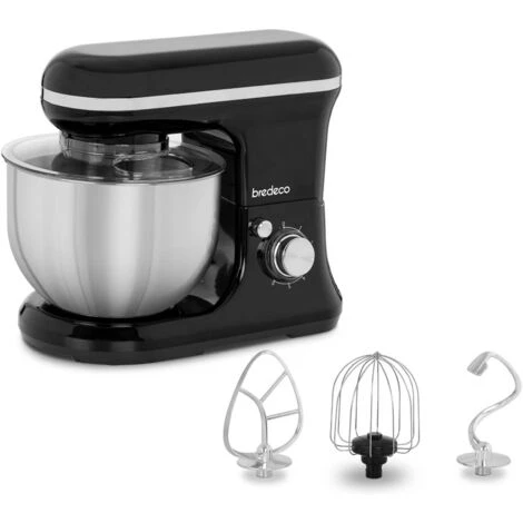 Robot Da Cucina Mixer Planetaria Impastatrice Sbattitore 1.200 W 5 Litri Nero 1 Robot Da Cucina Mixer Planetaria Impastatrice Sbattitore 1.200 W 5 Litri Nero