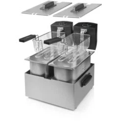 Friggitrice Elettrica Princess Doppia Vasca 2 Cestelli Potenza 2x1800 Watt 7 Friggitrice Elettrica Princess Doppia Vasca 2 Cestelli Potenza 2x1800 Watt -Rowenta Negozio 16142354 3