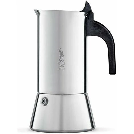 Bialetti Caffettiera Moka Per Induzione Venus 6 Tazze In Acciaio Inox 1 Bialetti Caffettiera Moka Per Induzione Venus 6 Tazze In Acciaio Inox