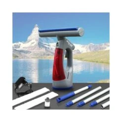 Aspiragocce Lavavetri Pulitore Professionale ECODE CLEAN WINDOW Pulitore Macchina Senza Fili Per Pulire Vetri, Finestre E Auto, Aspiragocce Elettrico Rotazione Telescopica Con Manico Estendibile