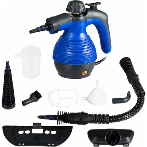 Pulitore Vapore 350 Ml, Pulitore A Vapore Portatile Multiuso 3 Bar, Con 9 Accessori (Blu) 1 Pulitore Vapore 350 Ml, Pulitore A Vapore Portatile Multiuso 3 Bar, Con 9 Accessori (Blu)