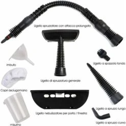 Pulitore Vapore 350 Ml, Pulitore A Vapore Portatile Multiuso 3 Bar, Con 9 Accessori (Blu) 9 Pulitore Vapore 350 Ml, Pulitore A Vapore Portatile Multiuso 3 Bar, Con 9 Accessori (Blu) -Rowenta Negozio 26693437 5