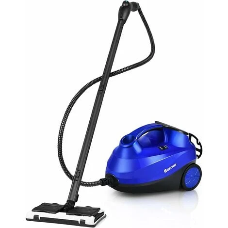 COSTWAY 2000W Pulitore A Vapore Con 19 Accessori E Serbatoio Da 1,5L, Vaporetto Per Tappeti, Per Pulizie Profonde Pavimenti Finestre E Macchine (Blu) 1 COSTWAY 2000W Pulitore A Vapore Con 19 Accessori E Serbatoio Da 1,5L, Vaporetto Per Tappeti, Per Pulizie Profonde Pavimenti Finestre E Macchine (Blu)