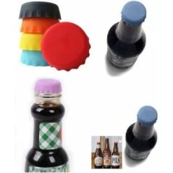 Tappo A Corona In Silicone Confezione Da 6, Tappo Per Bottiglia, Tappo In Silicone Ecologico, Tappo Per Birra Riutilizzabile Colore Casuale -Rowenta Negozio 36032590 4