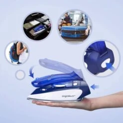 FERRO DA STIRO A VAPORE REGOLABILE CON PIASTRA IN ACCIAIO PIEGHEVOLE 1100W 80ML -Rowenta Negozio 38285345 4