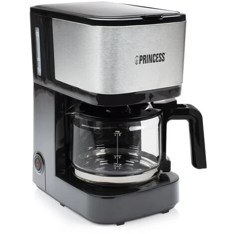Macchina Caffè Con Filtro Compact 8 600 W 0,75 L Nero Argento Princess 1 Macchina Caffè Con Filtro Compact 8 600 W 0,75 L Nero Argento Princess