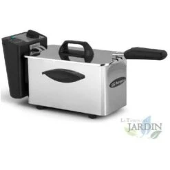 Friggitrice Professionale In Acciaio - INOX Orbegozo. Capacità 1,5 Litri. Termostato Regolabile. Potenza 1.500 W.
