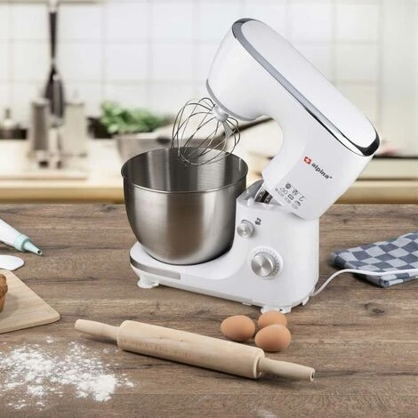 Alpina Impastatrice Planetaria Ciotola Acciaio 5 LT Impastatore Robot 800W Bianco 2 Alpina Impastatrice Planetaria Ciotola Acciaio 5 LT Impastatore Robot 800W Bianco - immagine 2