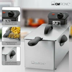 Clatronic Friggitrice Elettrica 3 Litri 2000 Watt Con Termostato FR 3586 -Rowenta Negozio 54177912 5