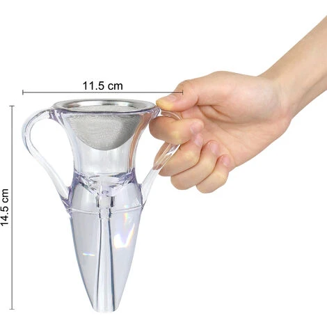 Todeco Decanter Per Vino, Aeratore Vino Rosso - Scatola: Pacco Regalo - Materiale: Acrilico - Con Anse 2 Todeco Decanter Per Vino, Aeratore Vino Rosso - Scatola: Pacco Regalo - Materiale: Acrilico - Con Anse - immagine 2