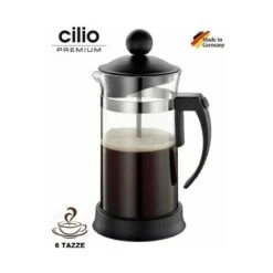 Cilio CAFFETTIERA TEIERA INFUSIERA A PISTONE STANTUFFO IN VETRO BOROSILICATO 800ml 6TZ 5 Cilio CAFFETTIERA TEIERA INFUSIERA A PISTONE STANTUFFO IN VETRO BOROSILICATO 800ml 6TZ -Rowenta Negozio 55866438 3