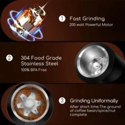 MACINA CAFFE ELETTRICO SPEZIE PEPE NOCI 200W CAPACITA' 70GR GARANZIA 24 MESI -Rowenta Negozio 58212010 4