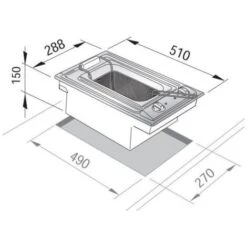DeLonghi De Longhi FRI 13/2 Linea Domino Friggitrice Elettrica Da Incasso 30 Cm Acciaio Inox 5 DeLonghi De Longhi FRI 13/2 Linea Domino Friggitrice Elettrica Da Incasso 30 Cm Acciaio Inox -Rowenta Negozio 59673218 3