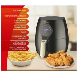 Ardes 1K33 Friggitrice Ad Aria Senza Olio Capacita' 5 Litri 1000W Nero -Rowenta Negozio 59674807 5