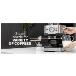 Princess 249412 Macchina Caffe' Compatibile Con Caffe' Macinato E Capsule Nespresso Capacita' 1,5 Litri Pompa Da 20 Bar Acciaio Inox -Rowenta Negozio 59675239 3