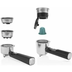 Princess 249412 Macchina Caffe' Compatibile Con Caffe' Macinato E Capsule Nespresso Capacita' 1,5 Litri Pompa Da 20 Bar Acciaio Inox -Rowenta Negozio 59675239 5
