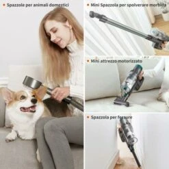 ULTENIC U11 Pro - Aspirapolvere Senza Fili U11 Pro, 25000Pa, Scopa Elettrica Potente Con Display Touch, Autonomia 50 Minuti, Boost Tappeto, 4 Spazzole Per Pavimento, Tappeto, Tenda, Peli Animali 9 ULTENIC U11 Pro - Aspirapolvere Senza Fili U11 Pro, 25000Pa, Scopa Elettrica Potente Con Display Touch, Autonomia 50 Minuti, Boost Tappeto, 4 Spazzole Per Pavimento, Tappeto, Tenda, Peli Animali -Rowenta Negozio 60255361 5