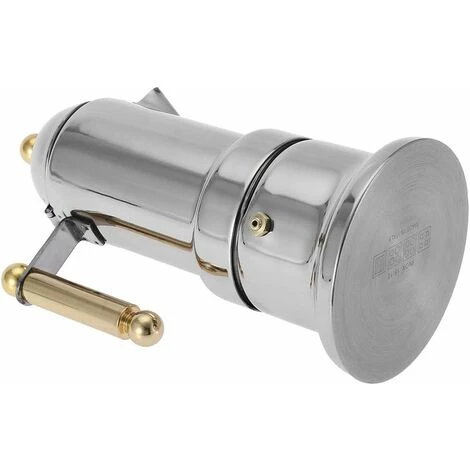 Caffettiera Con Piano Cottura In Acciaio Inossidabile Da 4 Tazze Pentola Per Caffè Espresso Durevole Pentola Per Moka In Argento Con Valvola Di Sicurezza 4 Caffettiera Con Piano Cottura In Acciaio Inossidabile Da 4 Tazze Pentola Per Caffè Espresso Durevole Pentola Per Moka In Argento Con Valvola Di Sicurezza - immagine 4