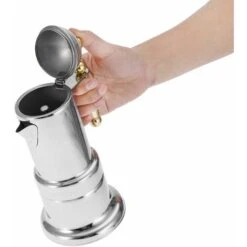 Caffettiera Con Piano Cottura In Acciaio Inossidabile Da 4 Tazze Pentola Per Caffè Espresso Durevole Pentola Per Moka In Argento Con Valvola Di Sicurezza 9 Caffettiera Con Piano Cottura In Acciaio Inossidabile Da 4 Tazze Pentola Per Caffè Espresso Durevole Pentola Per Moka In Argento Con Valvola Di Sicurezza -Rowenta Negozio 63848047 5