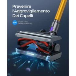 Laresar Scopa Elettrica Senza Fili, 400W/33000pa Aspirapolvere Senza Fili Potente Con Display Touch, Autonomia 50 Minuti, Anti-Avvolgimento Aspirapolvere Senza Fili, Pulizia Dei Bordi, 1.5L【Elite 3】 8 Laresar Scopa Elettrica Senza Fili, 400W/33000pa Aspirapolvere Senza Fili Potente Con Display Touch, Autonomia 50 Minuti, Anti-Avvolgimento Aspirapolvere Senza Fili, Pulizia Dei Bordi, 1.5L【Elite 3】 -Rowenta Negozio 63921485 4