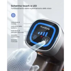HONITURE S11 Scopa Elettrica Senza Fili,33Kpa/400W Aspirapolvere Senza Fili Potente Con Display Touch E LED,Prevenire L'avvolgimento Dei Capelli,Aspiratore Senza Filo Per Peli Animali -Rowenta Negozio 63921489 3