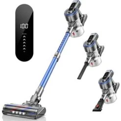 HONITURE S12 Scopa Elettrica Senza Fili,33Kpa Aspirapolvere Senza Fili Potente Con Display, Autonomia 55 Minuti,1,2L Capacità, Regolazione A 5 Livelli,Scope Elettriche Senza