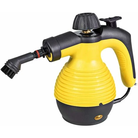 RELAX4LIFE Pulitore A Vapore Professionale E Portatile Con 9 Accessori Diversi, Macchina Elettrica Del Vapore Con Funzione Di Sterilizzazione, Multiuso Per Finestre, Tappeti E Pavimento (Giallo) 2 RELAX4LIFE Pulitore A Vapore Professionale E Portatile Con 9 Accessori Diversi, Macchina Elettrica Del Vapore Con Funzione Di Sterilizzazione, Multiuso Per Finestre, Tappeti E Pavimento (Giallo) - immagine 2