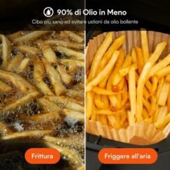 ULTENIC K20 - Friggitrice Ad Aria Senza Olio - Doppio Scomparto 3.8L*2- Touch Screen - Ricette Online -Rowenta Negozio 68980639 3