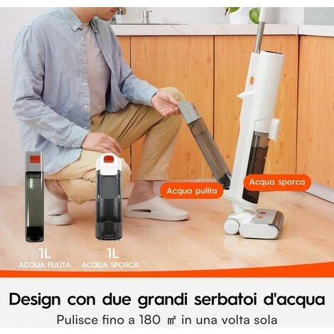 ULTENIC AC1 - Aspirapolvere Senza Fili - Umido/Secco -15000Pa - 45min Di Autonomia 3 ULTENIC AC1 - Aspirapolvere Senza Fili - Umido/Secco -15000Pa - 45min Di Autonomia - immagine 3