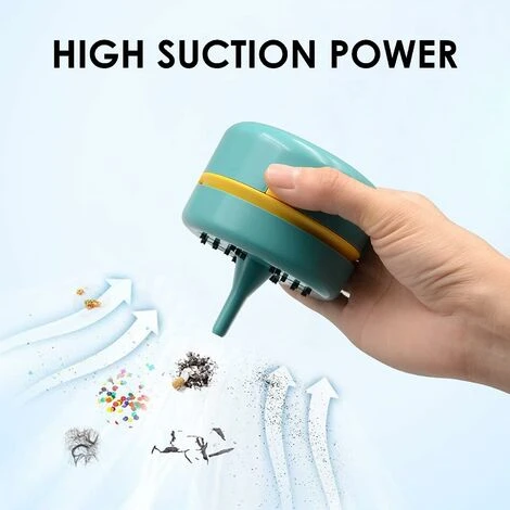 Mini Aspirapolvere Da Tavolo Senza Fili, Aspirapolvere Da Tavolo Portatile Rotante A 360° Con USB Ricaricabile Per Rimuovere Briciole, Polvere E Cenere Da Tavolo, Scrivania E Tastiera 2 Mini Aspirapolvere Da Tavolo Senza Fili, Aspirapolvere Da Tavolo Portatile Rotante A 360° Con USB Ricaricabile Per Rimuovere Briciole, Polvere E Cenere Da Tavolo, Scrivania E Tastiera - immagine 2