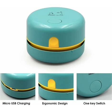Mini Aspirapolvere Da Tavolo Senza Fili, Aspirapolvere Da Tavolo Portatile Rotante A 360° Con USB Ricaricabile Per Rimuovere Briciole, Polvere E Cenere Da Tavolo, Scrivania E Tastiera 5 Mini Aspirapolvere Da Tavolo Senza Fili, Aspirapolvere Da Tavolo Portatile Rotante A 360° Con USB Ricaricabile Per Rimuovere Briciole, Polvere E Cenere Da Tavolo, Scrivania E Tastiera - immagine 5