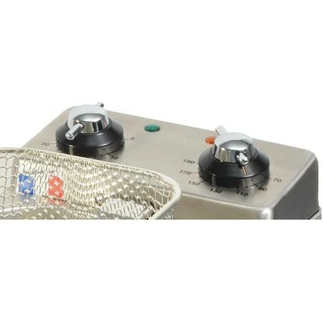 Friggitrice Professionale 4l 2500w Inox - Kcfr4l - Kitchen Chef 2 Friggitrice Professionale 4l 2500w Inox - Kcfr4l - Kitchen Chef - immagine 2