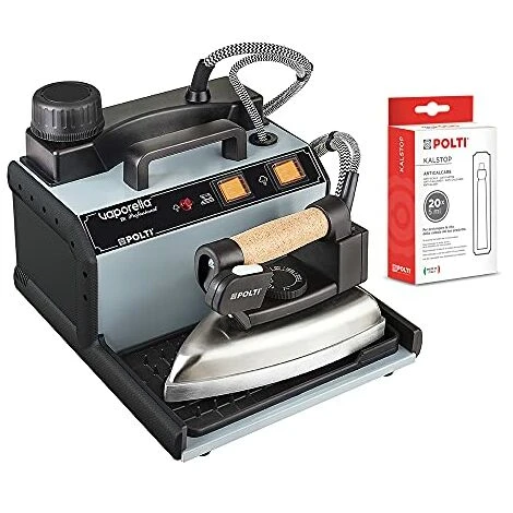 Polti Vaporella 2H Pro Kalstop, Ferro Da Stiro A Vapore Con Caldaia, Tappo Di Sicurezza, 3 Bar, 20 Fiale Di Kalstop Incluse, Grigio/Nero 1 Polti Vaporella 2H Pro Kalstop, Ferro Da Stiro A Vapore Con Caldaia, Tappo Di Sicurezza, 3 Bar, 20 Fiale Di Kalstop Incluse, Grigio/Nero