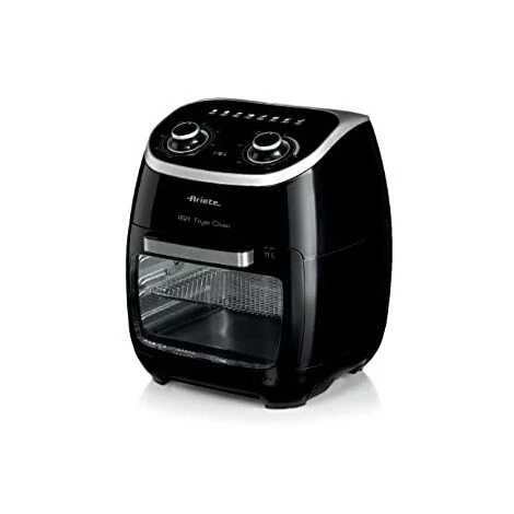 Ariete 4619, Friggitrice Ad Aria Forno Elettrico, Frigge Senza Olio E Grassi, 2000 Watt, 11 Litri, Temperatura Max 200°, 3 Griglie, Cestello Girevole E Girarrosto, Luce Interna, Nero 1 Ariete 4619, Friggitrice Ad Aria Forno Elettrico, Frigge Senza Olio E Grassi, 2000 Watt, 11 Litri, Temperatura Max 200°, 3 Griglie, Cestello Girevole E Girarrosto, Luce Interna, Nero