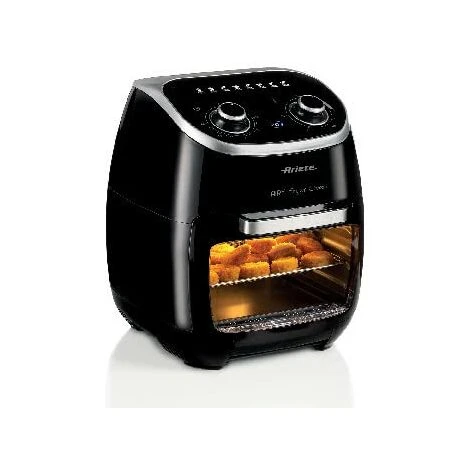 Ariete 4619, Friggitrice Ad Aria Forno Elettrico, Frigge Senza Olio E Grassi, 2000 Watt, 11 Litri, Temperatura Max 200°, 3 Griglie, Cestello Girevole E Girarrosto, Luce Interna, Nero 2 Ariete 4619, Friggitrice Ad Aria Forno Elettrico, Frigge Senza Olio E Grassi, 2000 Watt, 11 Litri, Temperatura Max 200°, 3 Griglie, Cestello Girevole E Girarrosto, Luce Interna, Nero - immagine 2