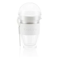 Bodum 11922-913B JOYCUP Granola Da Asporto In Plastica A Doppia Parete Con Coperchio E Cucchiaio, 0,25 L -Rowenta Negozio 70715927 3