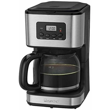 Clatronic KA 3642 Macchina Per Caffè Con Filtro Per 12 14 Tazze, 1,5 L, Acciaio Inossidabile, Timer, Inox Nero 1 Clatronic KA 3642 Macchina Per Caffè Con Filtro Per 12 14 Tazze, 1,5 L, Acciaio Inossidabile, Timer, Inox Nero