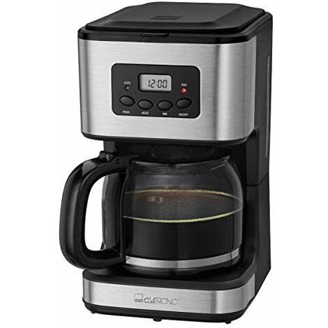 Clatronic KA 3642 Macchina Per Caffè Con Filtro Per 12 14 Tazze, 1,5 L, Acciaio Inossidabile, Timer, Inox Nero 2 Clatronic KA 3642 Macchina Per Caffè Con Filtro Per 12 14 Tazze, 1,5 L, Acciaio Inossidabile, Timer, Inox Nero - immagine 2