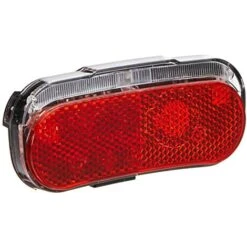 Fischer Adulti Dynamo LED Posteriore Fanale Posteriore Portapacchi Stand Luce, Rosso, Taglia Unica