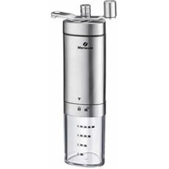 Westmark Macinacaffè Manuale Con Macinino In Ceramica, Fino A 4 Tazze Di Caffè, Con Scala Graduata, Brasilia, Lunghezza: 20,5 Cm, Acciaio Inox/ceramica, 24902260