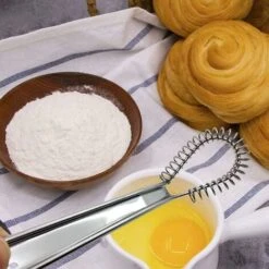 Acciaio Inossidabile Manuale Per Montare La Panna E L'impasto Piccolo Strumento Di Cottura Miele Bastoncino Per Miele Cucchiaio Di Miele Caricato A Molla Frullino Per Le Uova Mixer Per Bevande Frullin -Rowenta Negozio 71546151 4