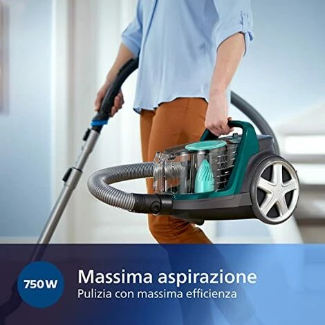 Philips 5000 Series Aspirapolvere Senza Sacco - 900W, Con Filtro Allergy E Spazzola Triactive (FC9555/09) 3 Philips 5000 Series Aspirapolvere Senza Sacco - 900W, Con Filtro Allergy E Spazzola Triactive (FC9555/09) - immagine 3