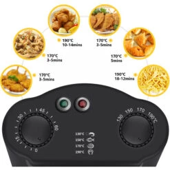 Aigostar Kenny - Friggitrice Ad Olio In Acciaio Inox 3 Litri Con Timer E Controllo Della Temperatura. Contenitore Rimovibile, Coperchio Di Visualizzazione E Cestello Per Friggere Con Ganci. 2200 W -Rowenta Negozio 72603428 4