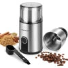 Aigostar Otto - Macina Caffè Elettrica, 200W , Con 1 Contenitori Rimovibili In Acciaio Inossidabile , 75g Coffee Macina Grinder Per Semi Di Pepe E Spezie