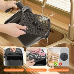 Aigostar Odin - Friggitrice Ad Aria, 8-in-1 Ricettario, Friggitrice Senza Olio Da 1400W, 4.2L, Touch Screen LED, Slot Raccogli Cavo, Senza BPA, Cestino Antiaderente Rimovibile, Nero 8 Aigostar Odin - Friggitrice Ad Aria, 8-in-1 Ricettario, Friggitrice Senza Olio Da 1400W, 4.2L, Touch Screen LED, Slot Raccogli Cavo, Senza BPA, Cestino Antiaderente Rimovibile, Nero -Rowenta Negozio 72603462 4