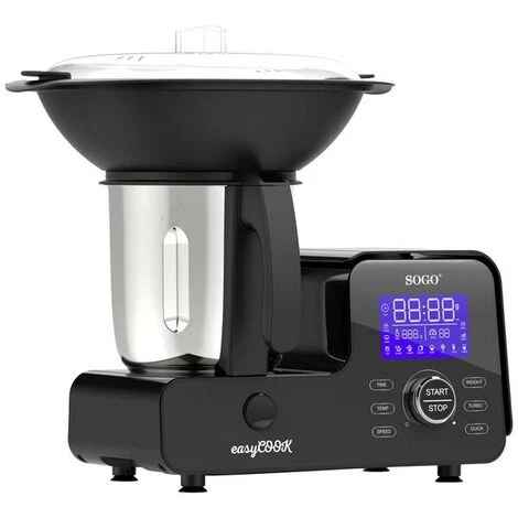 SOGO Human Technology Robot Da Cucina 1500 W Nero, Acciaio Inox 1 SOGO Human Technology Robot Da Cucina 1500 W Nero, Acciaio Inox