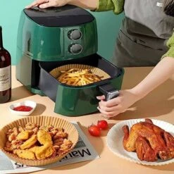 100PZ Carta Pergamena Fodera Per Friggitrice Ad Aria, Fodera Di Carta Usa E Getta Per Friggitrice Ad Aria,Carta Da Forno Per Padelle, Forno E Friggitrice Ad Aria Calda (Marrone 100PZ)164.5cm 8 100PZ Carta Pergamena Fodera Per Friggitrice Ad Aria, Fodera Di Carta Usa E Getta Per Friggitrice Ad Aria,Carta Da Forno Per Padelle, Forno E Friggitrice Ad Aria Calda (Marrone 100PZ)164.5cm -Rowenta Negozio 74550404 4